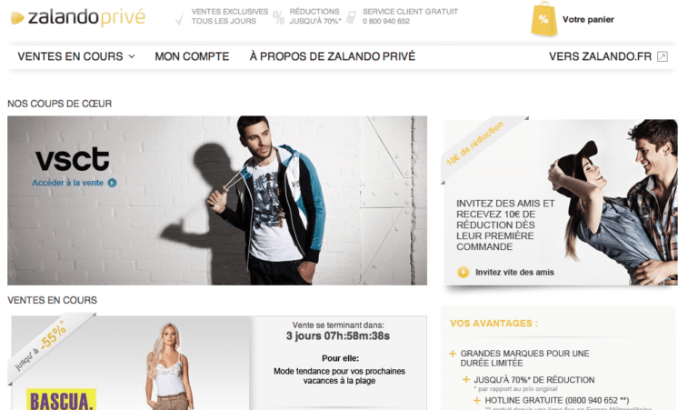 Zalando Priv?� - Avis e-commer?�ant par Les Ventes Priv?�es